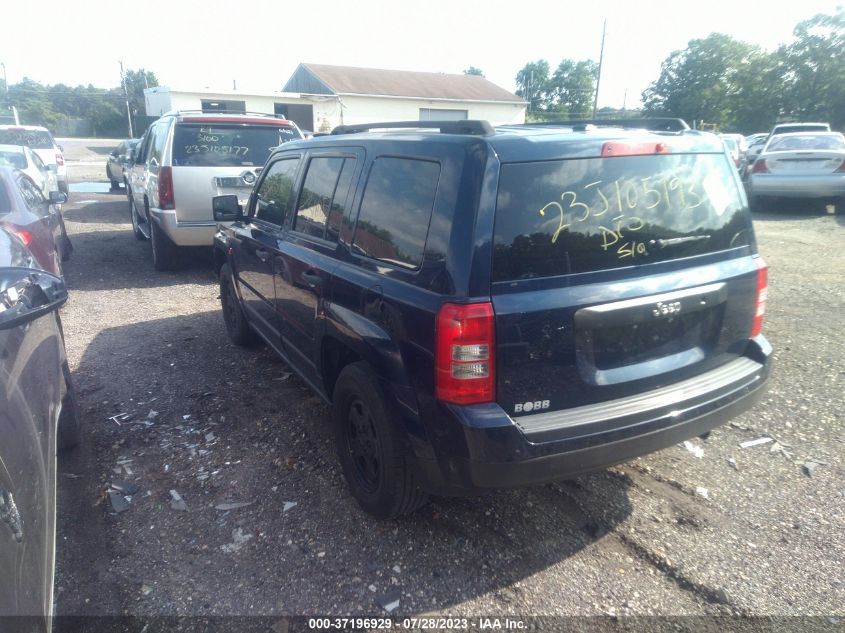 2016 JEEP PATRIOT SPORT - 1C4NJPBA0GD577132