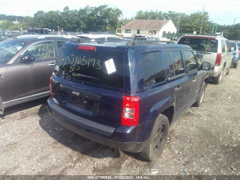 2016 JEEP PATRIOT SPORT - 1C4NJPBA0GD577132