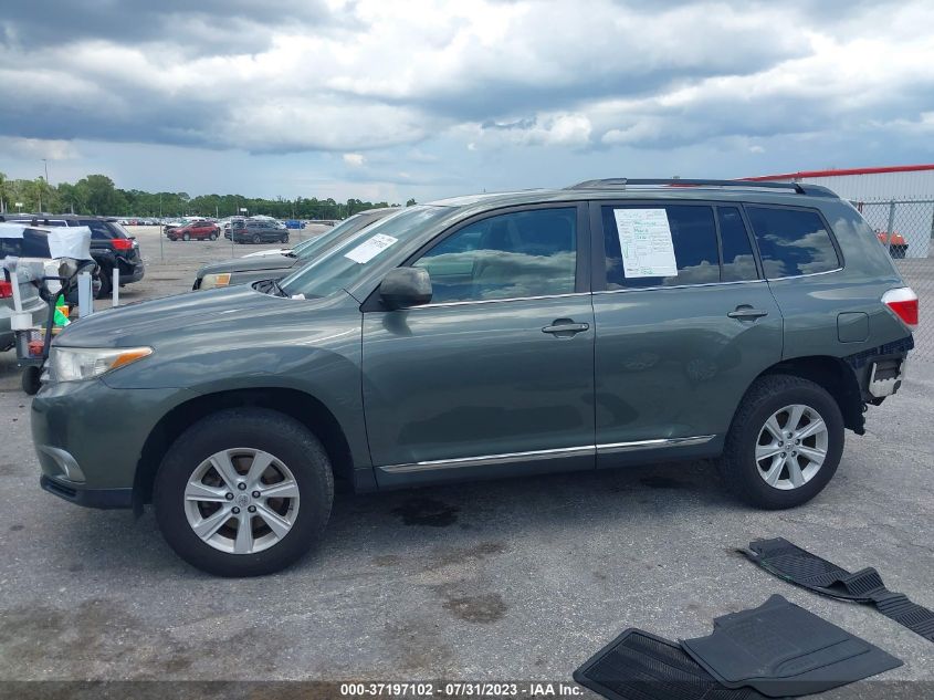 2013 TOYOTA HIGHLANDER PLUS - 5TDZA3EHXDS038875