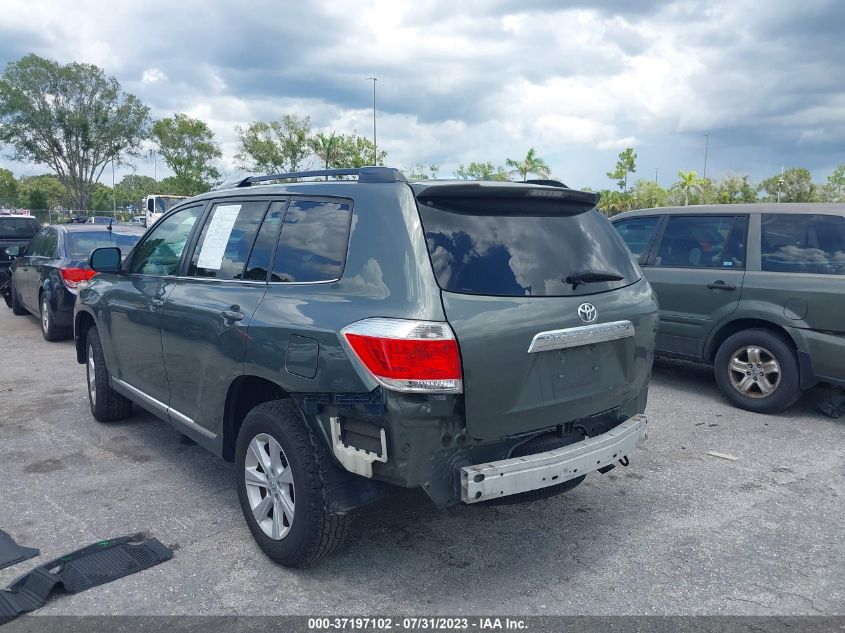 2013 TOYOTA HIGHLANDER PLUS - 5TDZA3EHXDS038875
