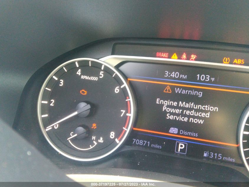 2020 NISSAN ALTIMA 2.5 S - 1N4BL4BV5LC212837