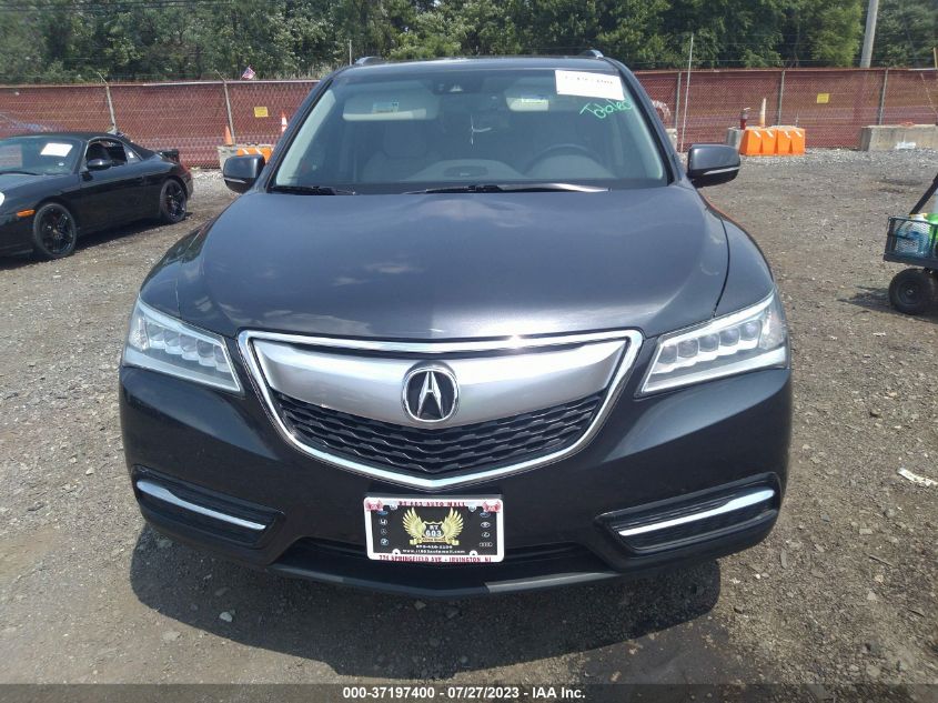 2016 ACURA MDX W/TECH/W/TECH - 5FRYD4H45GB048089