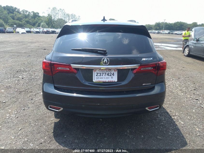 2016 ACURA MDX W/TECH/W/TECH - 5FRYD4H45GB048089