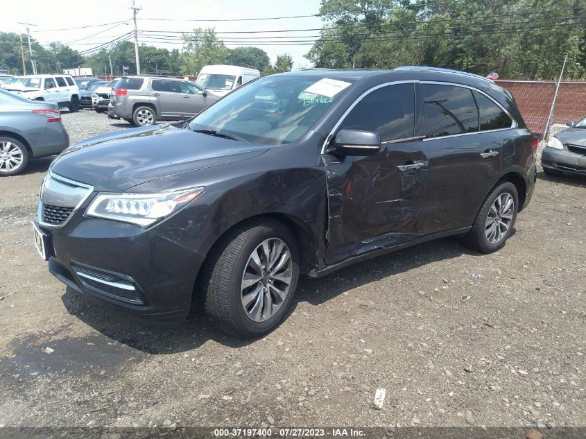 2016 ACURA MDX W/TECH/W/TECH - 5FRYD4H45GB048089