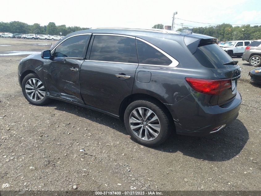 2016 ACURA MDX W/TECH/W/TECH - 5FRYD4H45GB048089