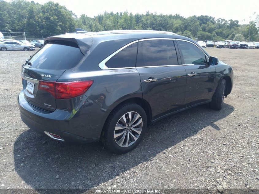 2016 ACURA MDX W/TECH/W/TECH - 5FRYD4H45GB048089