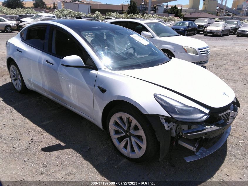 2022 TESLA MODEL 3 LONG RANGE - 5YJ3E1EB4NF285485