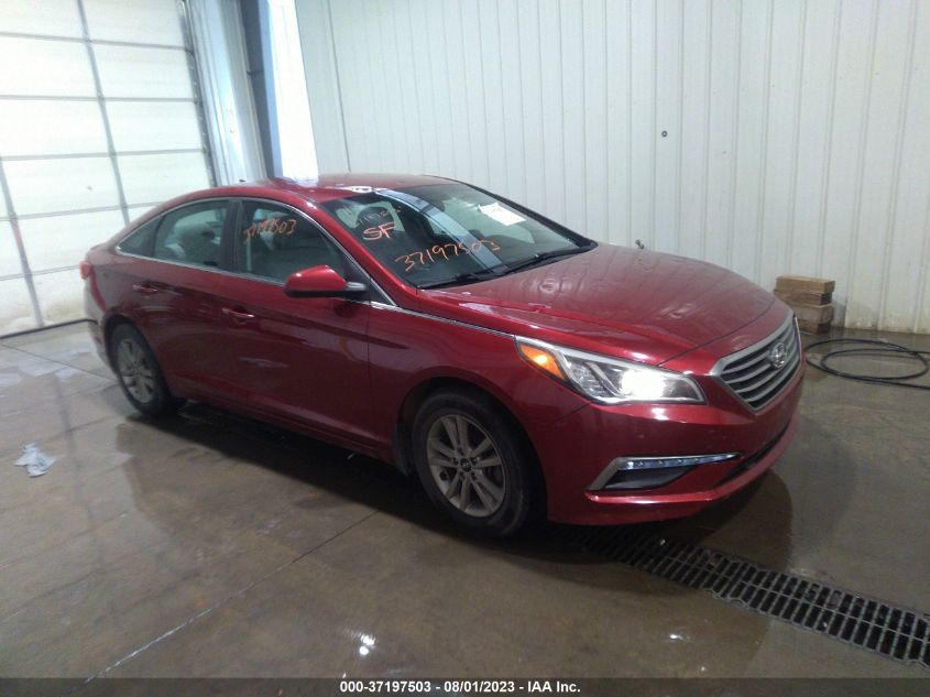 2015 HYUNDAI SONATA 2.4L SE - 5NPE24AF9FH249810