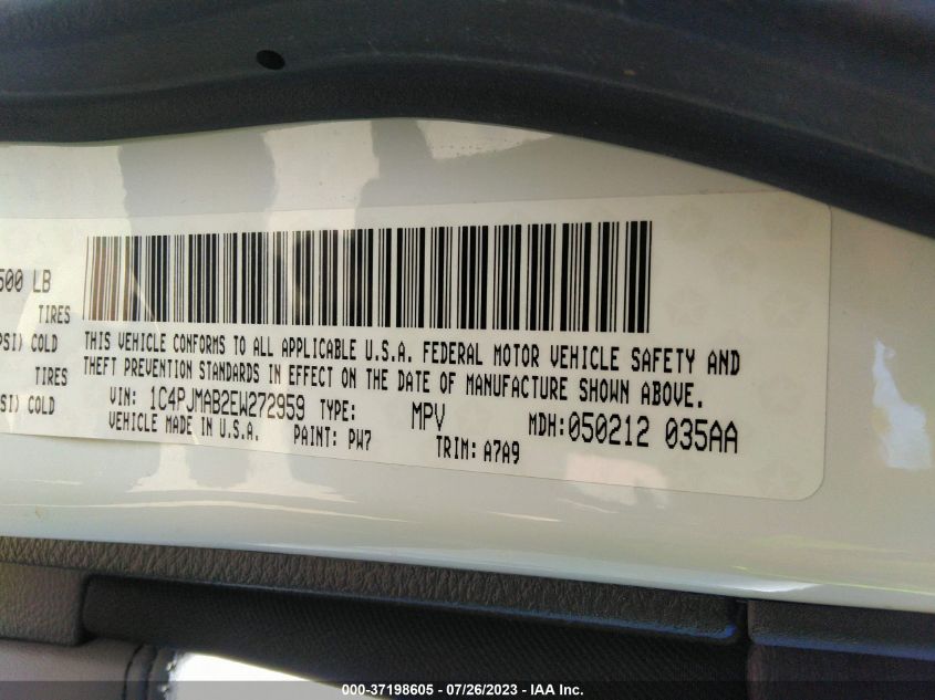 2014 JEEP CHEROKEE SPORT - 1C4PJMAB2EW272959