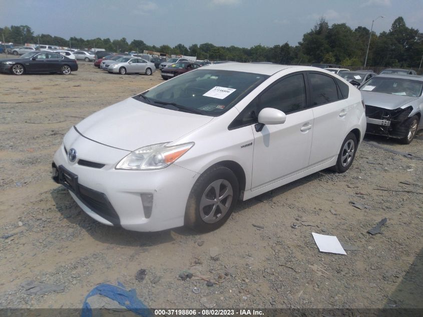 2013 TOYOTA PRIUS ONE/TWO/THREE/FOUR/FIVE - JTDKN3DU3D5660907