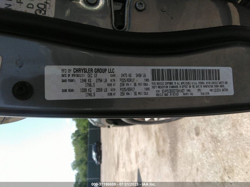 2013 DODGE JOURNEY SXT - 3C4PDCBG5DT601427
