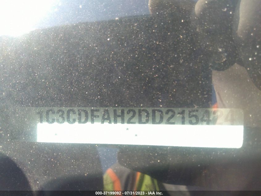 2013 DODGE DART AERO - 1C3CDFAH2DD215424