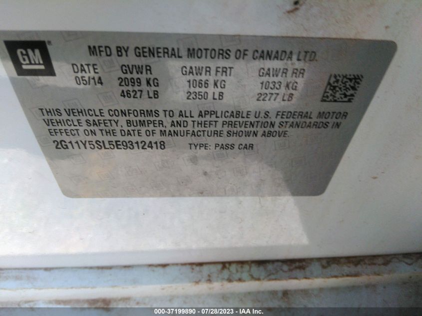 2014 CHEVROLET IMPALA LS - 2G11Y5SL5E9312418