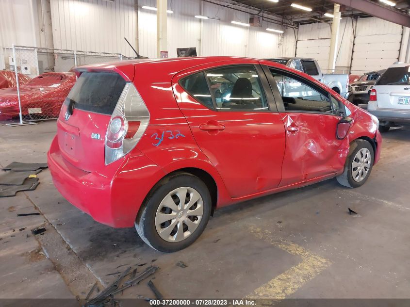 2014 TOYOTA PRIUS C ONE/THREE/TWO/FOUR - JTDKDTB35E1080886