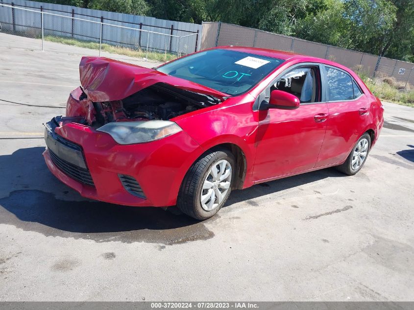 2016 TOYOTA COROLLA L/LE/S/S PLUS/LE PLUS - 5YFBURHEXGP444956