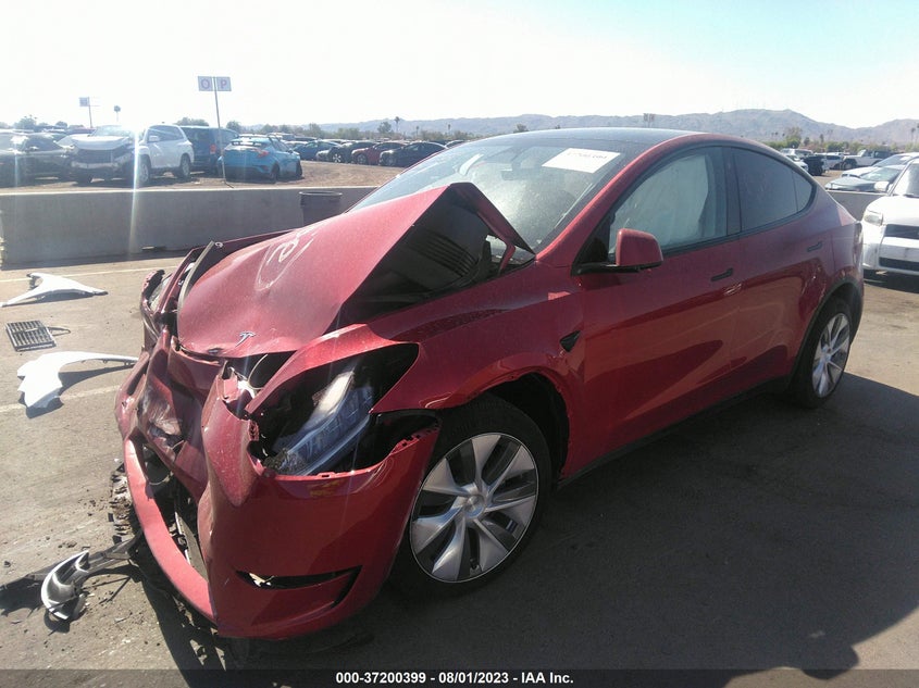 VIN 7SAYGDEE9PA126136 2023 TESLA MODEL Y LONG RANGE