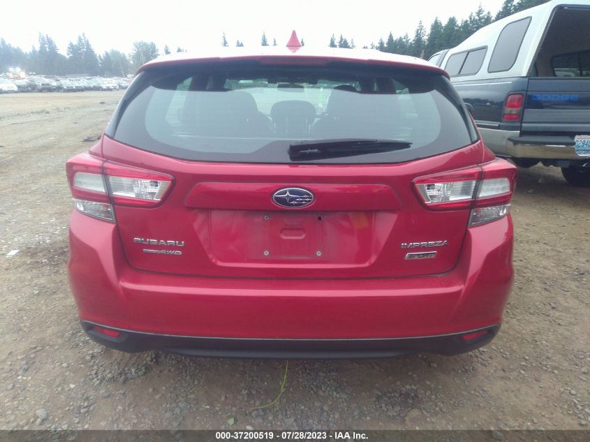 2019 SUBARU IMPREZA SPORT - 4S3GTAM65K3701418