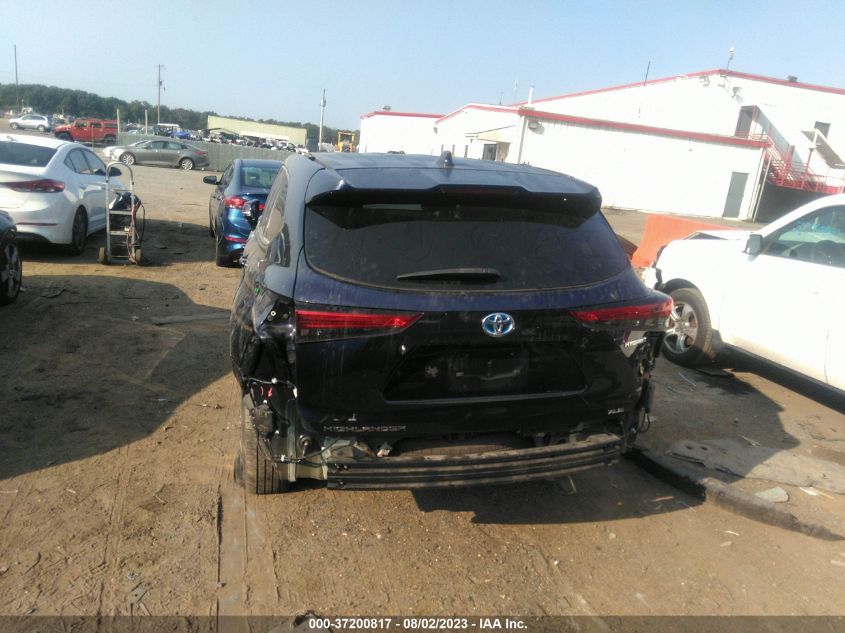 2020 TOYOTA HIGHLANDER HYBRID XLE - 5TDGBRCH9LS502957