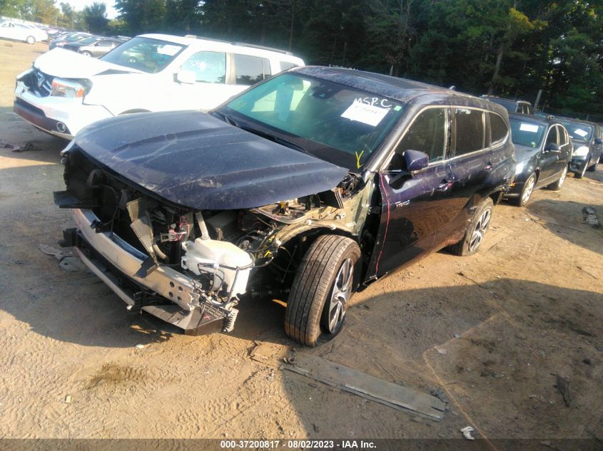 2020 TOYOTA HIGHLANDER HYBRID XLE - 5TDGBRCH9LS502957