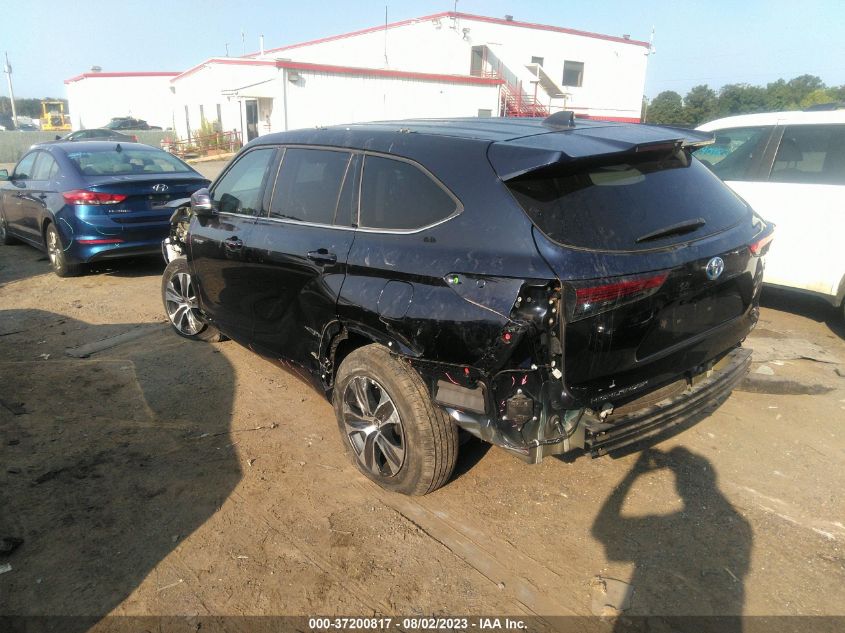 2020 TOYOTA HIGHLANDER HYBRID XLE - 5TDGBRCH9LS502957