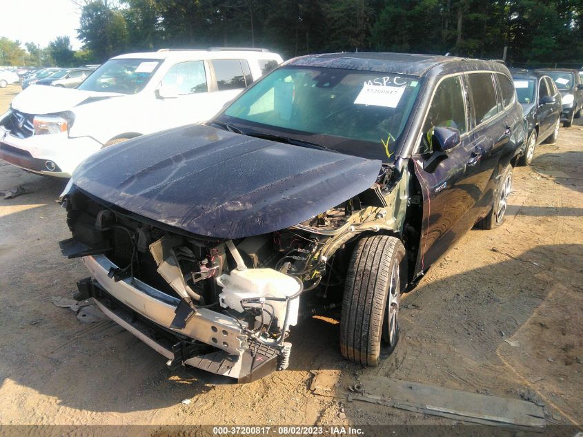 2020 TOYOTA HIGHLANDER HYBRID XLE - 5TDGBRCH9LS502957