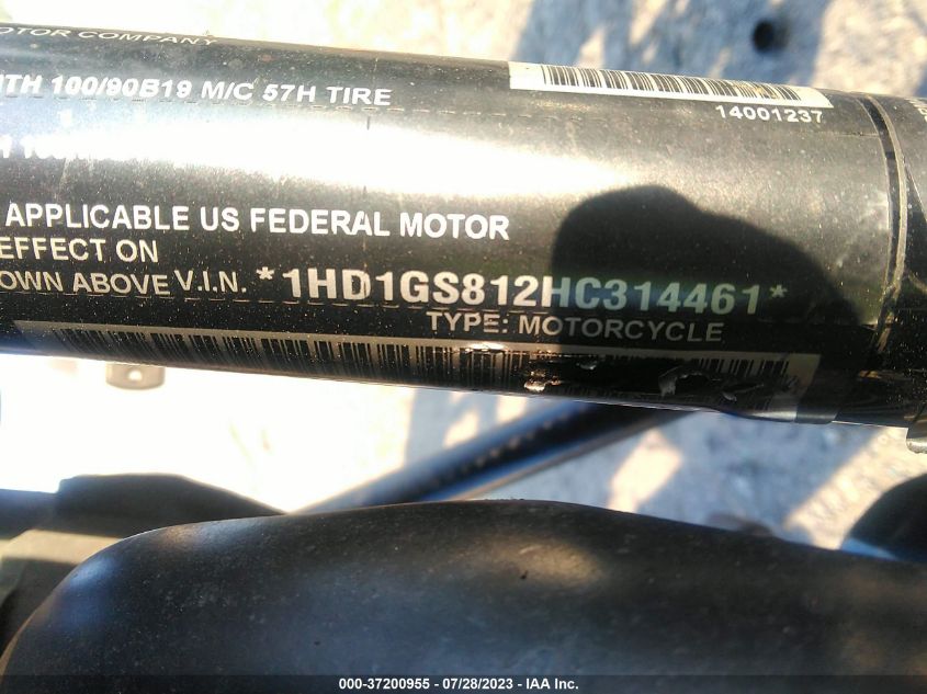 2017 HARLEY-DAVIDSON FXDLS 1HD1GS812HC314461