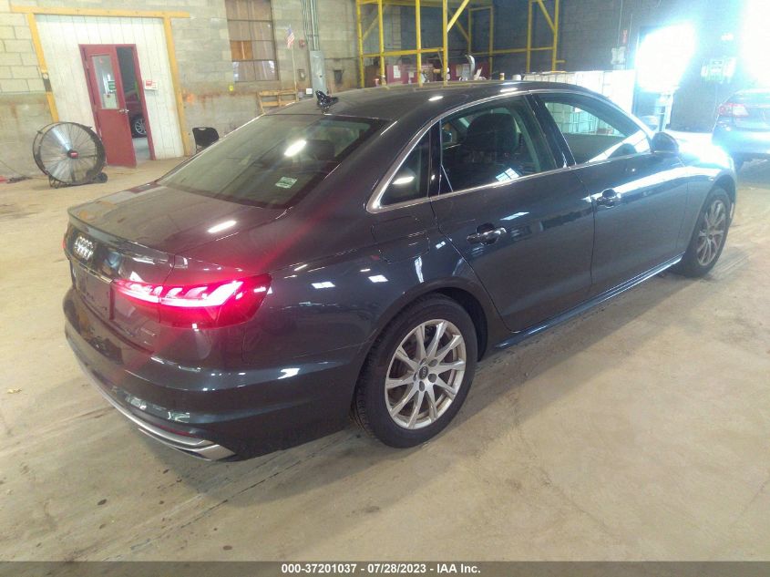2021 AUDI A4 SEDAN PREMIUM - WAUABAF44MA072749