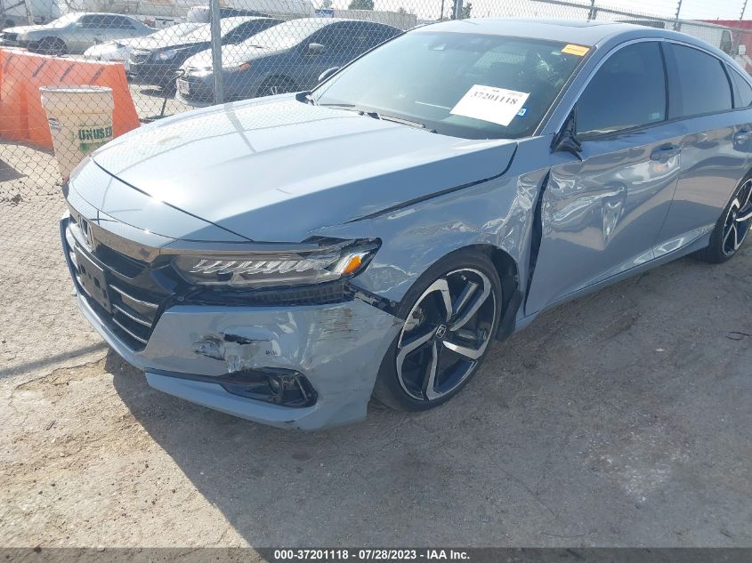 2022 HONDA ACCORD SEDAN SPORT - 1HGCV2F35NA000042