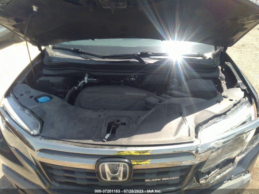 2018 HONDA RIDGELINE BLACK EDITION - 5FPYK3F86JB000963