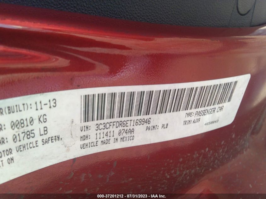 2014 FIAT 500C POP 3C3CFFDR6ET169946