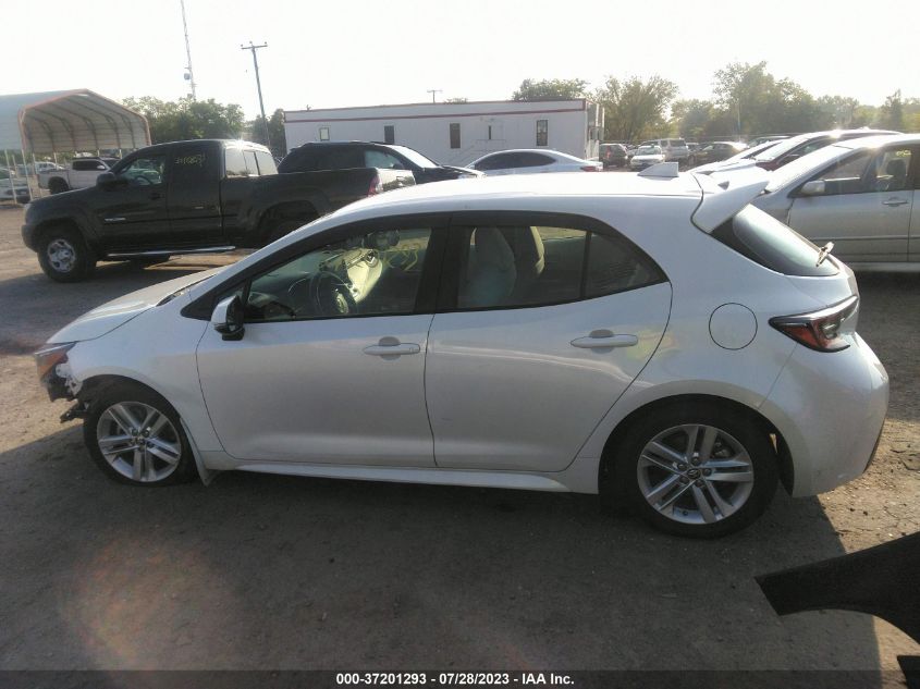2019 TOYOTA COROLLA HATCHBACK SE/XSE JTNK4RBE7K3030944