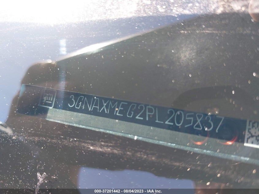 VIN 3GNAXMEG2PL205837 2023 CHEVROLET EQUINOX RS