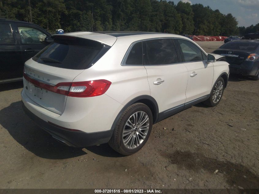 2017 LINCOLN MKX RESERVE - 2LMPJ6LR2HBL52385