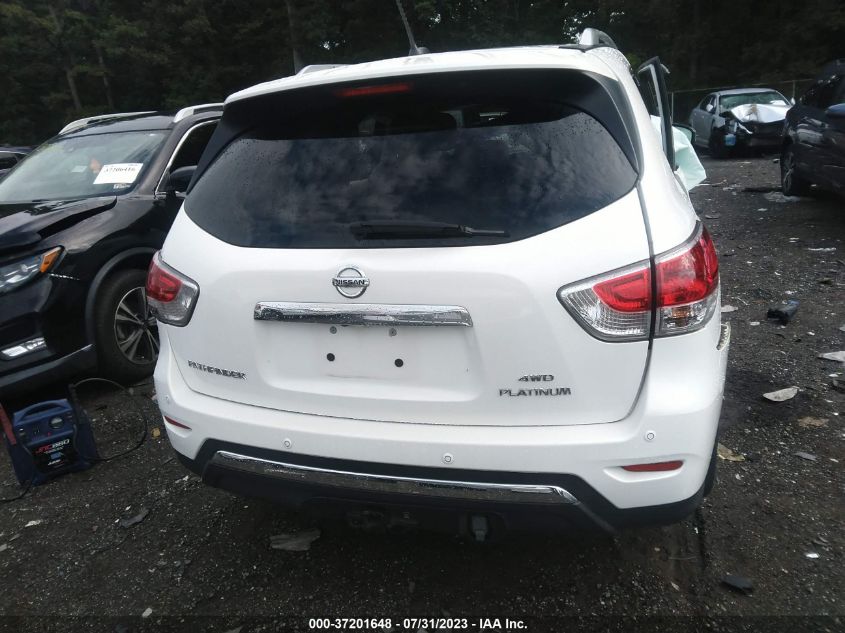 2014 NISSAN PATHFINDER PLATINUM - 5N1AR2MM6EC645997