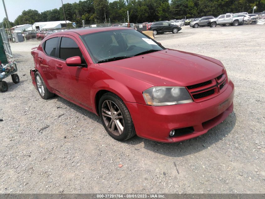 2013 DODGE AVENGER SXT - 1C3CDZCB2DN548601