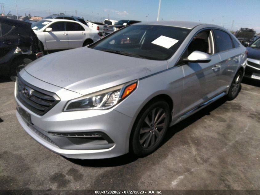 2015 HYUNDAI SONATA 2.4L SPORT - 5NPE34AFXFH105745