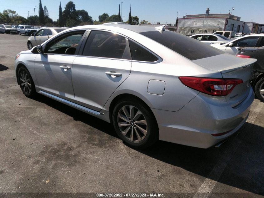 2015 HYUNDAI SONATA 2.4L SPORT - 5NPE34AFXFH105745