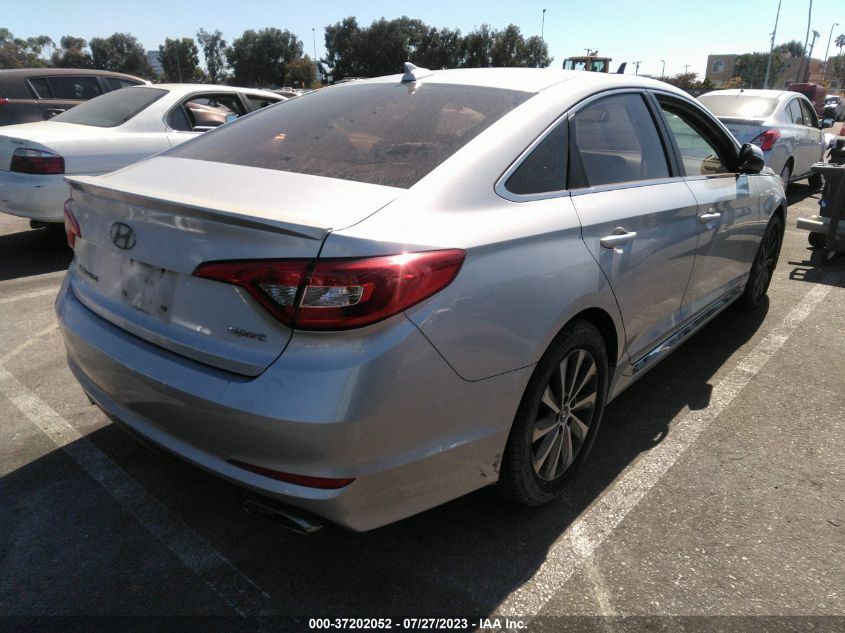 2015 HYUNDAI SONATA 2.4L SPORT - 5NPE34AFXFH105745