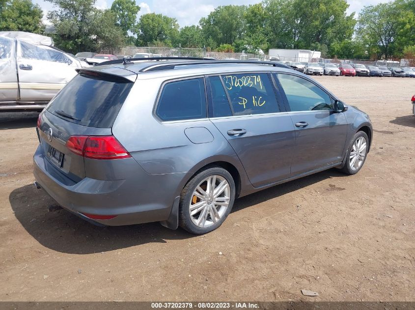 2015 VOLKSWAGEN GOLF SPORTWAGEN TDI SE 3VWCA7AU4FM504140