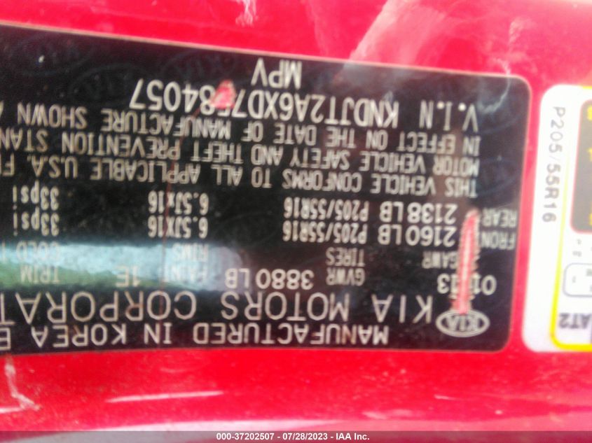 2013 KIA SOUL +/!/SPORT - KNDJT2A6XD7584057