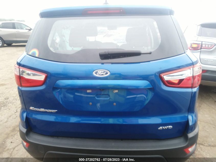 2022 FORD ECOSPORT S - MAJ6S3FL9NC464701
