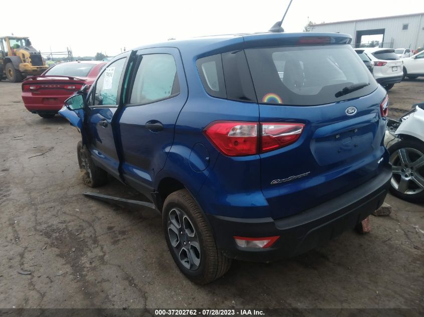2022 FORD ECOSPORT S - MAJ6S3FL9NC464701