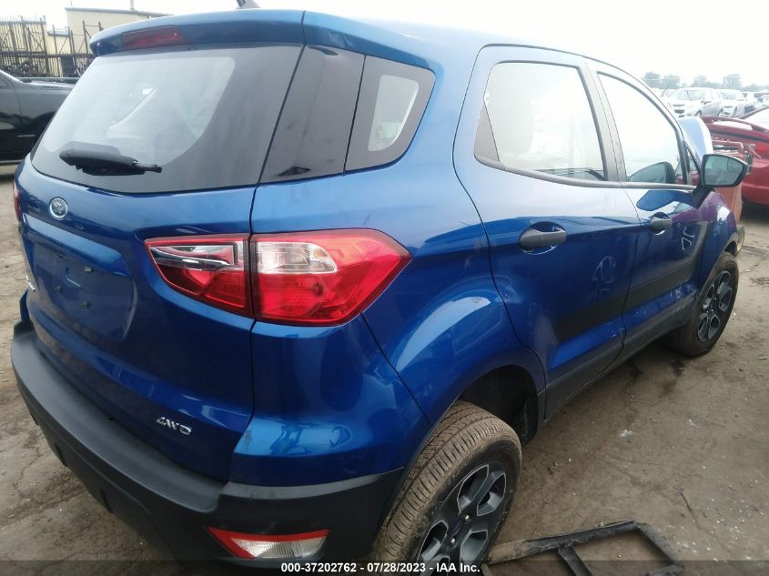 2022 FORD ECOSPORT S - MAJ6S3FL9NC464701