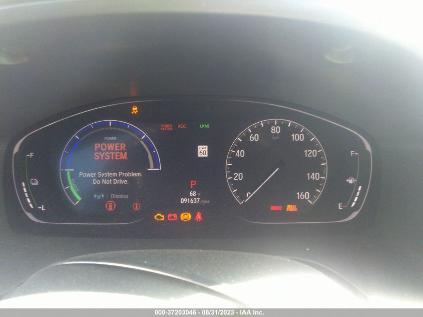 2019 HONDA INSIGHT TOURING 19XZE4F90KE001035