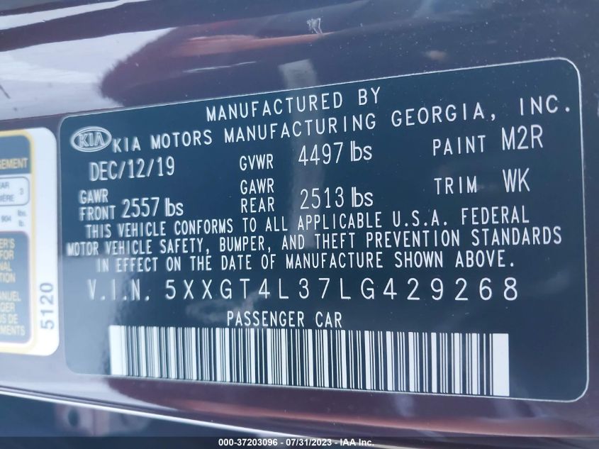 2020 KIA OPTIMA LX - 5XXGT4L37LG429268
