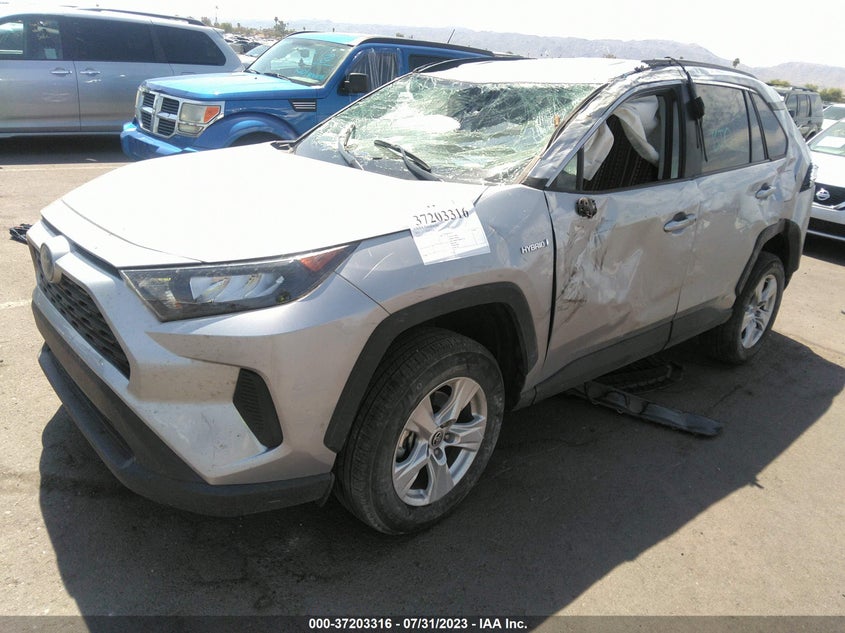 VIN 4T3L6RFV0MU030359 2021 TOYOTA RAV4 HYBRID LE