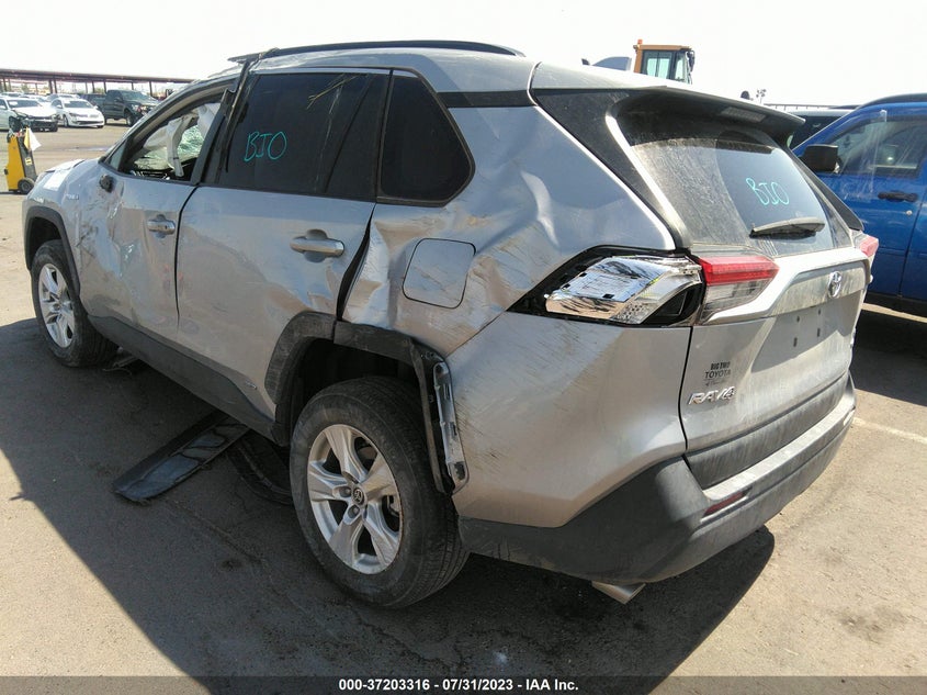 VIN 4T3L6RFV0MU030359 2021 TOYOTA RAV4 HYBRID LE