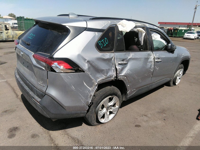 VIN 4T3L6RFV0MU030359 2021 TOYOTA RAV4 HYBRID LE