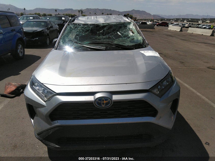 VIN 4T3L6RFV0MU030359 2021 TOYOTA RAV4 HYBRID LE
