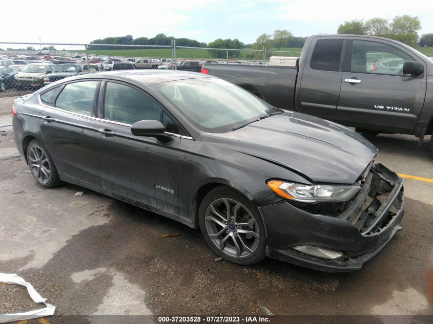 2017 FORD FUSION HYBRID SE - 3FA6P0LU6HR344163